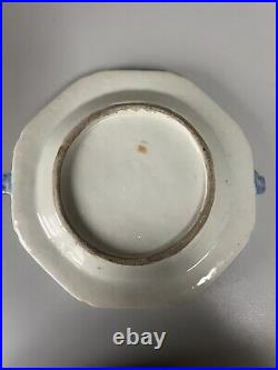 Antique Chinese Blue & White Porcelain Plate Qing Dynasty 27 CM Wide