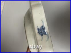 Antique Chinese Blue & White Porcelain Plate Qing Dynasty 27 CM Wide