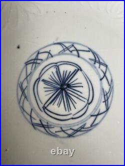 Antique Chinese Blue & White Porcelain Plate Qing Dynasty Kangxi Period 22cm