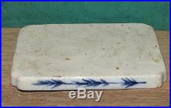 Antique Chinese Blue and White Ceramic Porcelain Tray