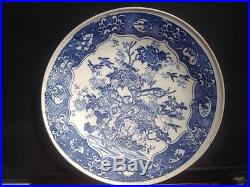 Antique Chinese Blue and White Porcelain Charger