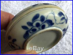 Antique Chinese Blue and White Porcelain Ink Box, Qing Dynasty