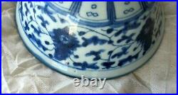 Antique Chinese Blue & white Porcelain Plate Dish Bowl Ming Dynasty 1500'S