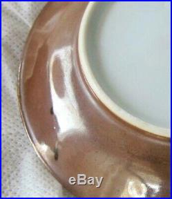 Antique Chinese Blue & white Porcelain Plate Dish Bowl x 3 Kangxi 1662-1722