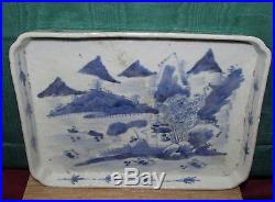 Antique Chinese Ceramic Blue and White Dish
