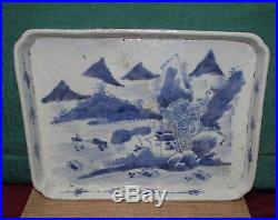 Antique Chinese Ceramic Blue and White Dish