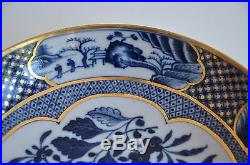 Antique Chinese China Plate Ware Porcelain Qianlong Qing Dynasty Blue White 18c