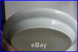 Antique Chinese Export Blue & White Canton Oval Porcelain Tray