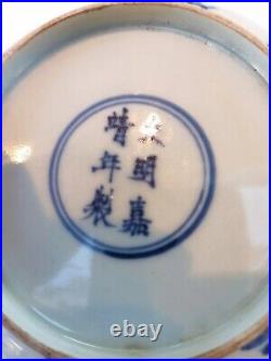 Antique Chinese / Oriental Blue and White Plate/ Dish, Ming dynasty