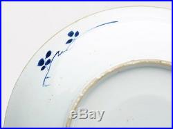 Antique Chinese/oriental Blue & White Painted Dish C. 1800