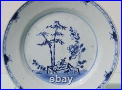 Antique Chinese porcelain blue and white plate dish 18th Century
