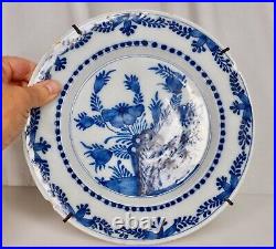 Antique English or Dutch Delft Tin Glazed Blue and White Plate 84132