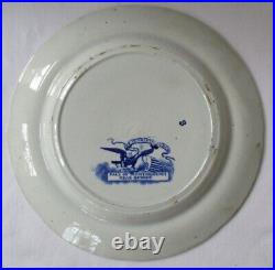 Antique Enoch Wood &sons Fall Of Montmorenci Near Quebec Blue Transferware Plate