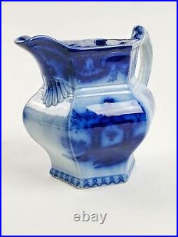 Antique Flow Blue T. J. & J. Mayer Oregon milk pitcher Chinese Porcelain Jug