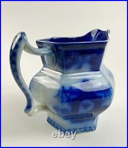 Antique Flow Blue T. J. & J. Mayer Oregon milk pitcher Chinese Porcelain Jug