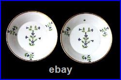 Antique French Old Paris Porcelain Locre factory coffee cups and saucers c 1780