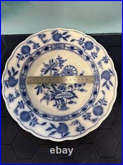 Antique G & W Late Mayers(Gildea & Walker) Blue 10-1/2 Dinner Plate 1875