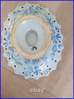 Antique Italian Cantagalli Tin Glaze Majolica Putti 19c Comport Tazza Plate