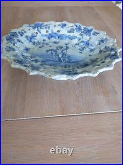 Antique Italian Cantagalli Tin Glaze Majolica Putti 19c Comport Tazza Plate
