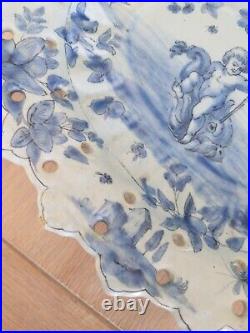Antique Italian Cantagalli Tin Glaze Majolica Putti 19c Comport Tazza Plate