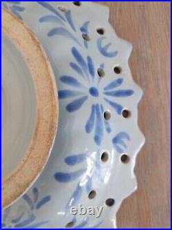 Antique Italian Cantagalli Tin Glaze Majolica Putti 19c Comport Tazza Plate