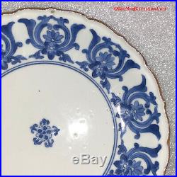 Antique Japanese Edo 17thC Ai Kakiemon Blue & White Porcelain Plate Arita Imari