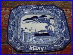 Antique Japanese Large Plate Blue & White Classic Imari Estate Sale