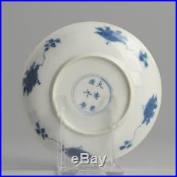 Antique Kangxi ca. 1700 Blue White Chinese Porcelain Plate China Qing