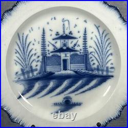 Antique Liverpool / Leeds Pearlware'Pagoda & Fence' Pattern Plate c1780 Exc+