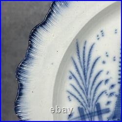 Antique Liverpool / Leeds Pearlware'Pagoda & Fence' Pattern Plate c1780 Exc+