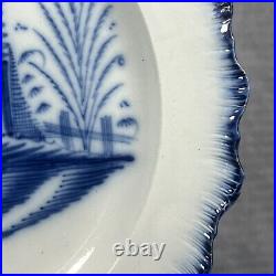 Antique Liverpool / Leeds Pearlware'Pagoda & Fence' Pattern Plate c1780 Exc+