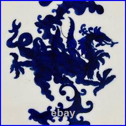 Antique Masons Ironstone c1891 Charger Plate Blue Chinese Dragon Chinoiserie