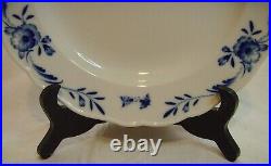 Antique Meissen Blue & White Plate Dish Deutsches Blumen & Snake Hand Painted