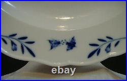 Antique Meissen Blue & White Plate Dish Deutsches Blumen & Snake Hand Painted