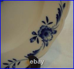 Antique Meissen Blue & White Plate Dish Deutsches Blumen & Snake Hand Painted