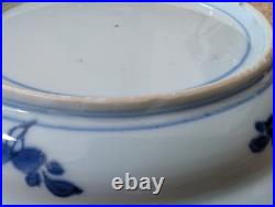 Antique Qing Dynasty Chinese Kangxi Van Frytom Blue and White Plate Dish D20cm
