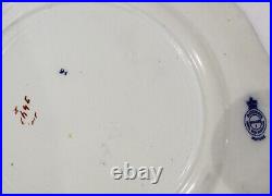 Antique Ridgway Flow Blue Porcelain Dinner Plates Set of 10 Moyune Pattern 10