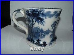 Antique Staffordshire Blue & White Transferware Pearlware Large Cup