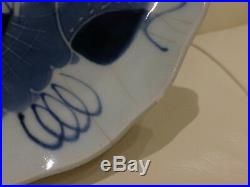 Antique Superb Japanese Edo Era Ko Imari (Old Imari) Blue White Plates Set of 5