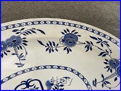 Antique T. G. Green & Co Delft Pattern Large Blue & White Ceramic Platter / Tray