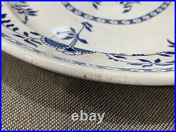 Antique T. G. Green & Co Delft Pattern Large Blue & White Ceramic Platter / Tray