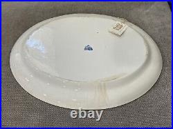 Antique T. G. Green & Co Delft Pattern Large Blue & White Ceramic Platter / Tray