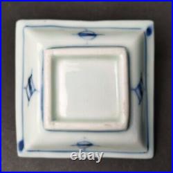 Antique Vintage Japanese porcelain Old Imari ware Qilin Kirin Blue&White 5 plate