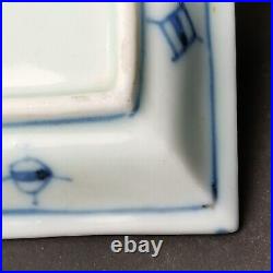 Antique Vintage Japanese porcelain Old Imari ware Qilin Kirin Blue&White 5 plate