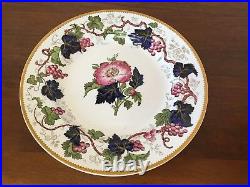 Antique Wedgwood VINE Hand-Painted Dinner Plates circa 1897 Set of 10