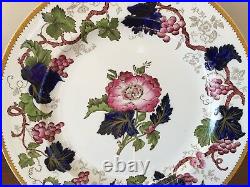 Antique Wedgwood VINE Hand-Painted Dinner Plates circa 1897 Set of 10