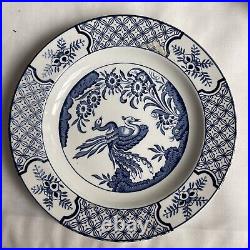 Antique Yuan blue and white china tea cup and sauce 6 tea plates by Wood and Son