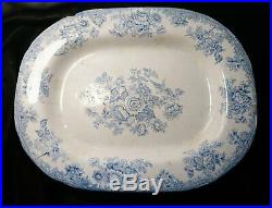 Antique blue and white platter, Chinese export, meat plate