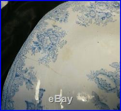 Antique blue and white platter, Chinese export, meat plate