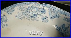 Antique blue and white platter, Chinese export, meat plate